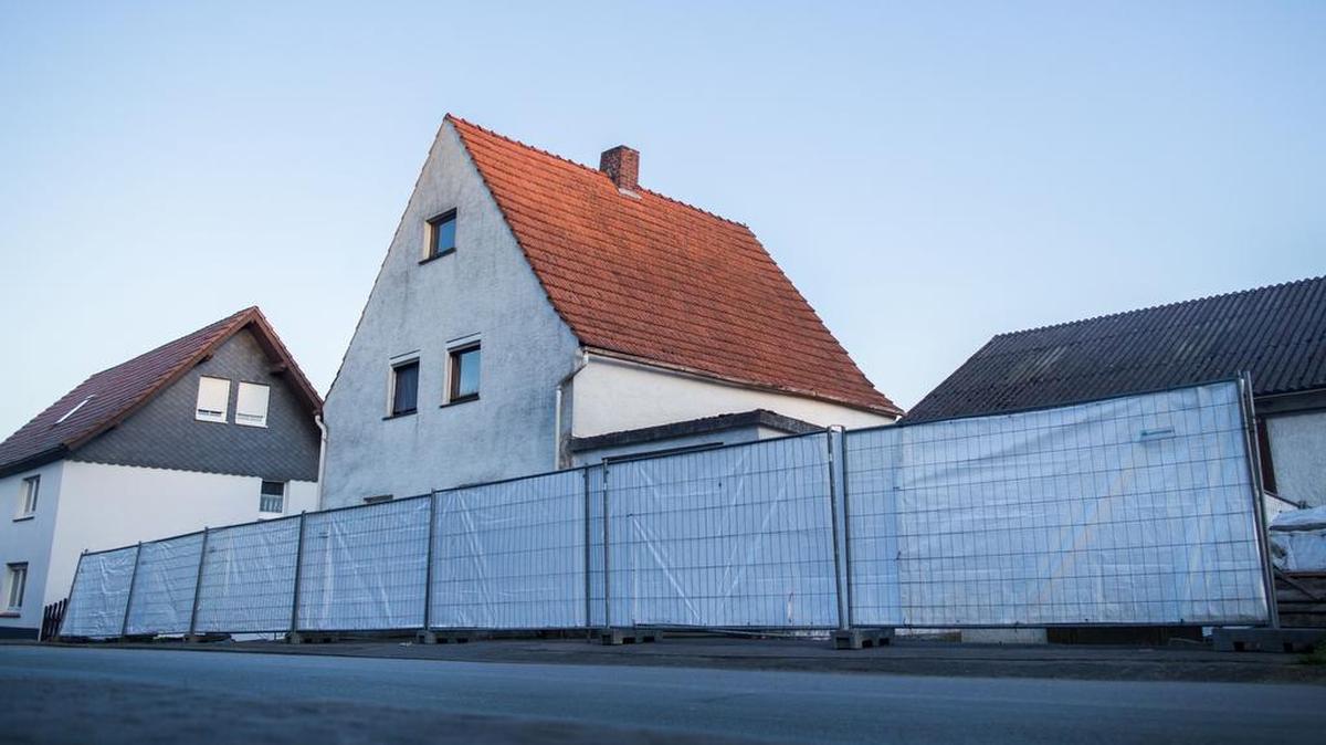 La vivienda rural de la pareja, que los medios alemanes ya llaman “la casa del horror”.