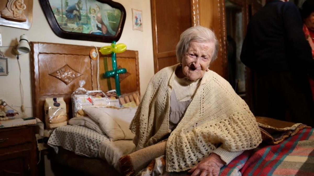La italiana Emma Morano celebró el martes su cumpleaños 117 en la localidad piamontesa de Verbania.