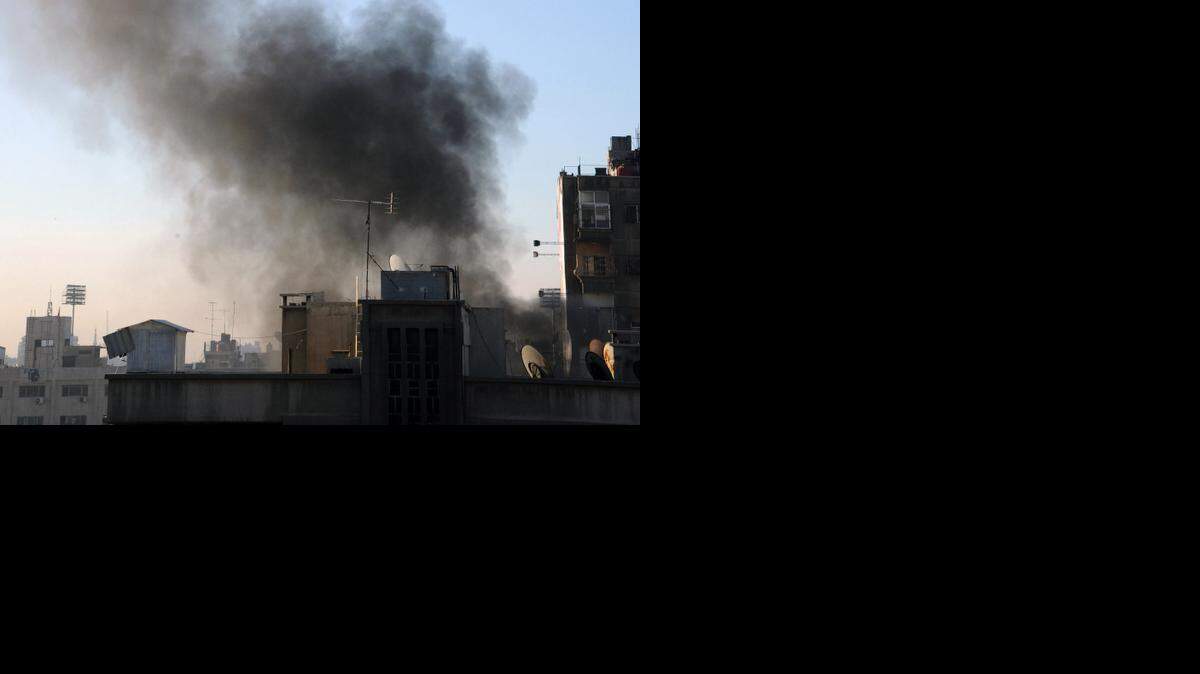 
Imagen de los bombardeos que realizó el gobierno de Bashar al Assad contra diferentes puntos de la capital del país.
