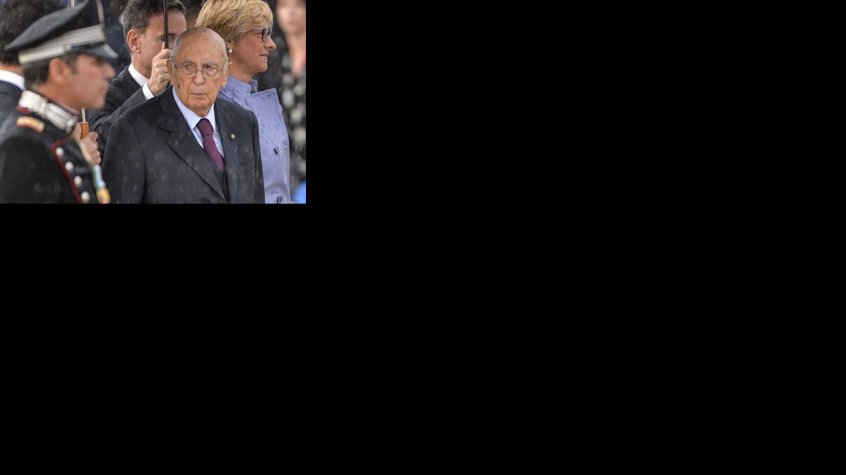 
El presidente italiano Giorgio Napolitano durante una solemne ceremonia en Roma.


