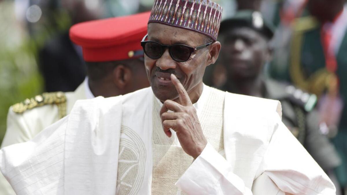 
El presidente de Nigeria Muhammadu Buhari.
