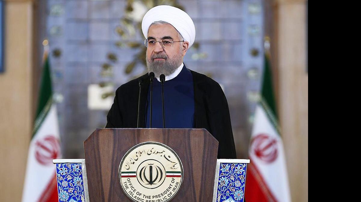 
El presidente de Irán, Hasán Rohaní, durante una comparecencia para explicar a sus conciudadanos las consecuencias del entendimiento entre su país y el Grupo 5+1 tras casi dos años de negociaciones, en Teherán, Irán, el martes.
