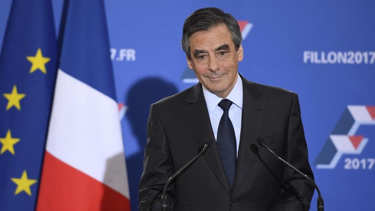 Francois Fillon al dar una conferenia de prensa el 27 de noviembre de 2016.