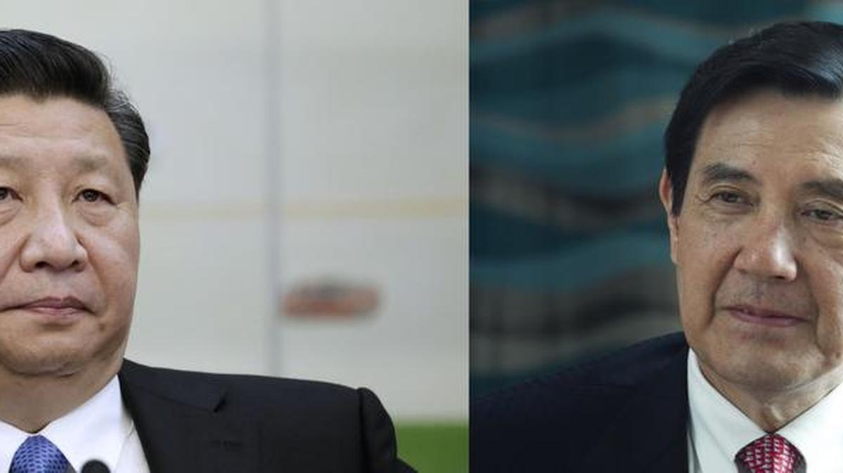 Una combinación de fotografías muestra al presidente de China, Xi Jinping (derecha) y al presidente de Taiwán Ma Ying-jeou, (izquierda).