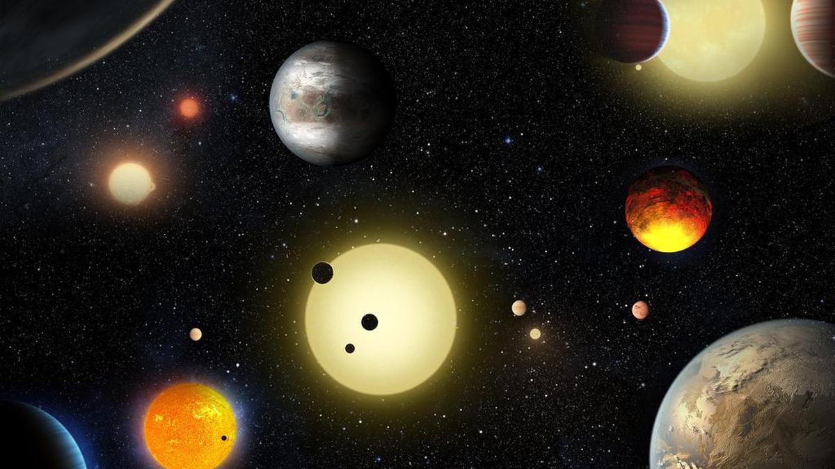 Imagen creada, cedida hoy, martes 10 de mayo de 2016, por la Agencia Aeroespacial estadounidense (NASA) que anunció hoy el hallazgo de 1.284 nuevos planetas gracias a una novedosa técnica de análisis de los datos del telescopio Kepler, el mayor anuncio de exoplanetas en un solo día hasta la fecha.