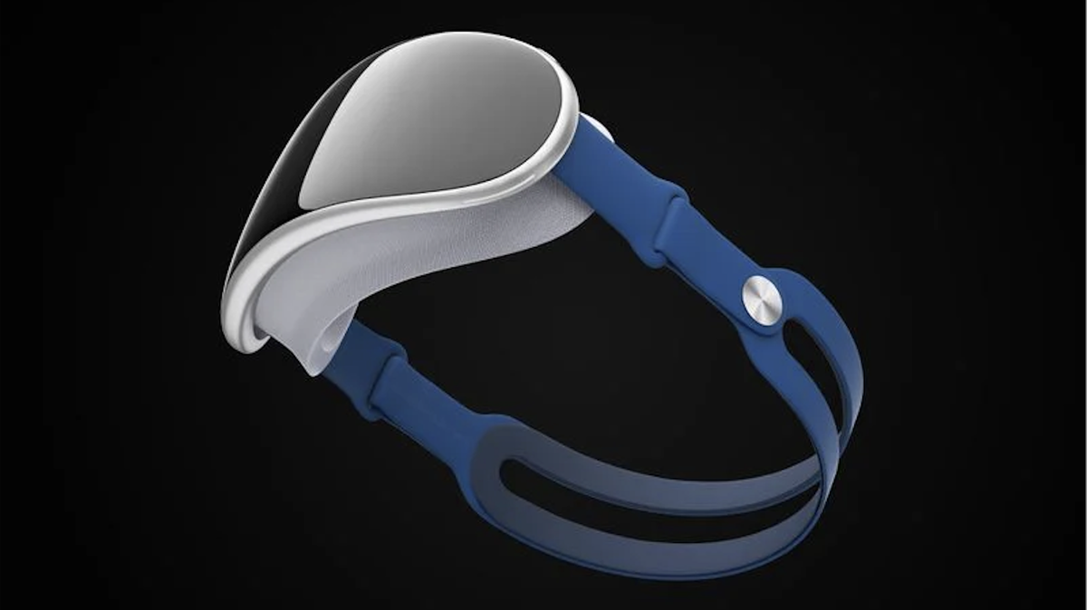 Concepto de gafas de Apple basado en rumores. No es el diseño final.