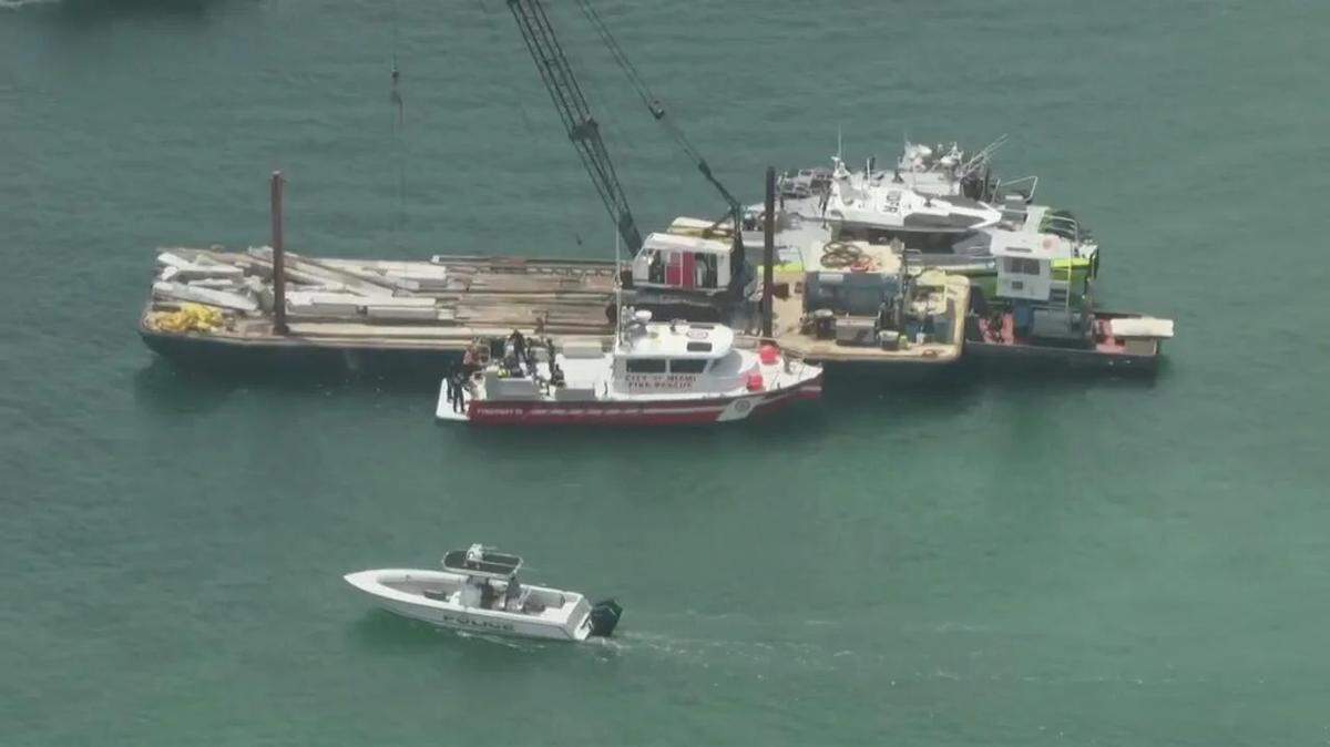 Varias personas fueron rescatadas del mar luego del naufragio de un velero en la isla Hibiscus, cerca de Miami Beach.