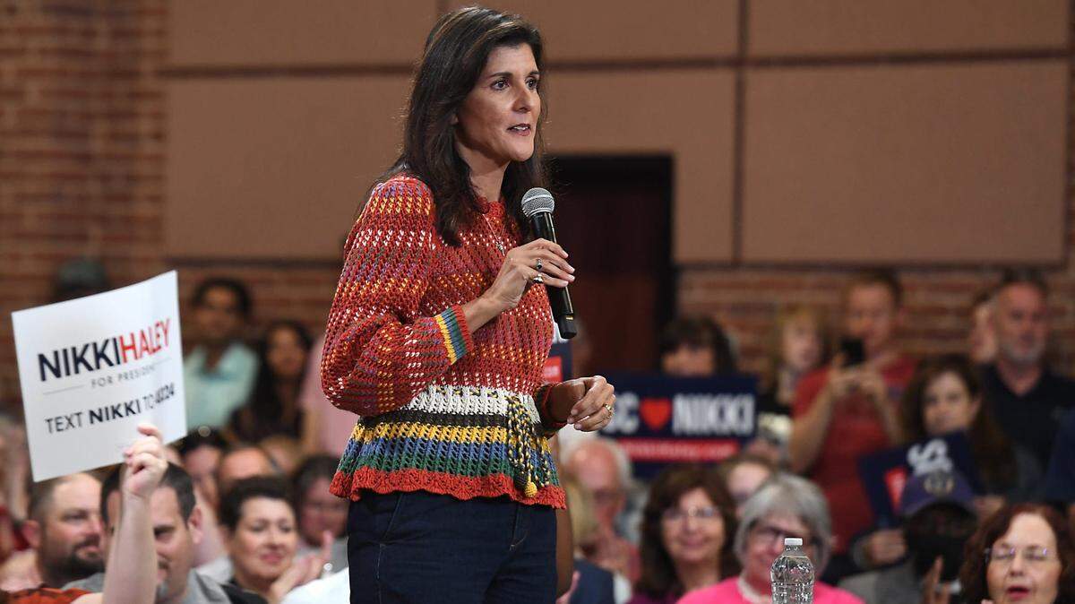 La candidata presidencial republicana Nikki Haley realizó un evento de campaña ‘RALLY WITH NIKKI HALEY’ en el Cannon Center en Greer el 4 de mayo de 2023.