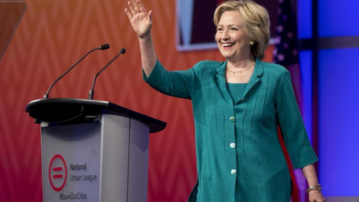 
La candidata demócrata Hillary Clinton participa el viernes en un evento de la Liga Nacional Urbana en Fort Lauderdale.
