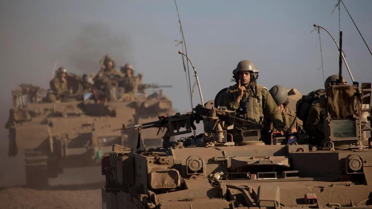 Soldados israelíes participan en ejercicios militares en las Alturas de Golán, capturadass en la Guerra de los Seis Días, en 1967. Esta semana se cumplen 50 años de la contienda.