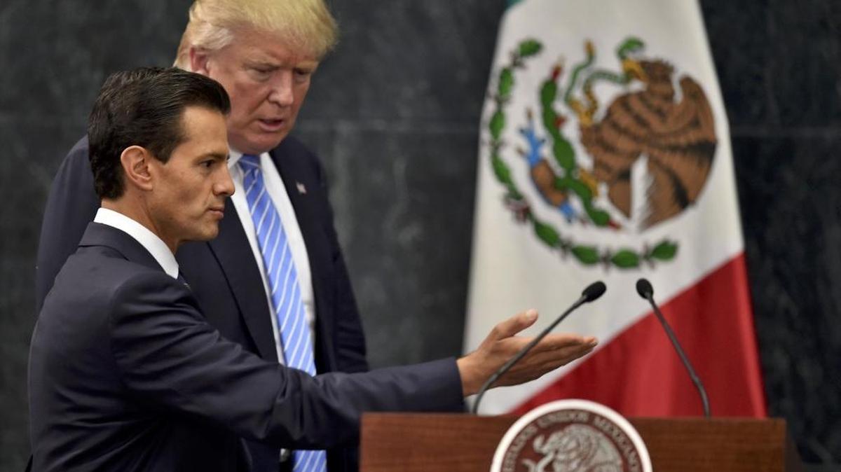 El presidente de México, Enrique Peña Nieto, se reunió en agosto con el entonces candidato presidencial Donald Trump.