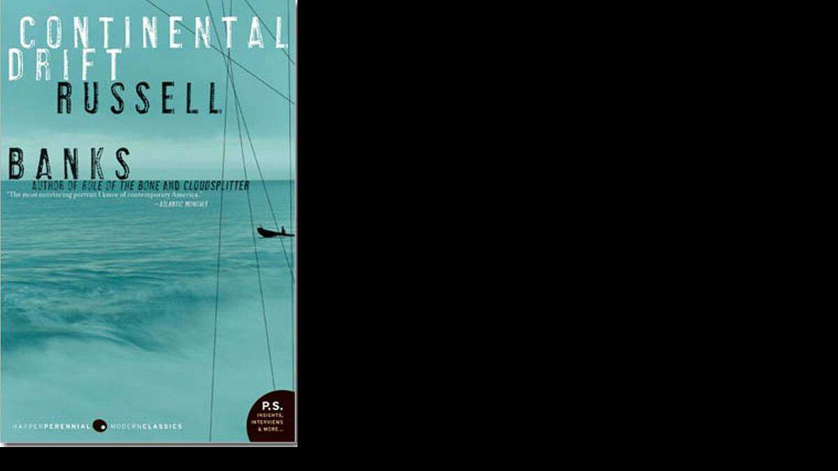 
Portada de una edición de la novela Continental Drift, de Russell Banks.
