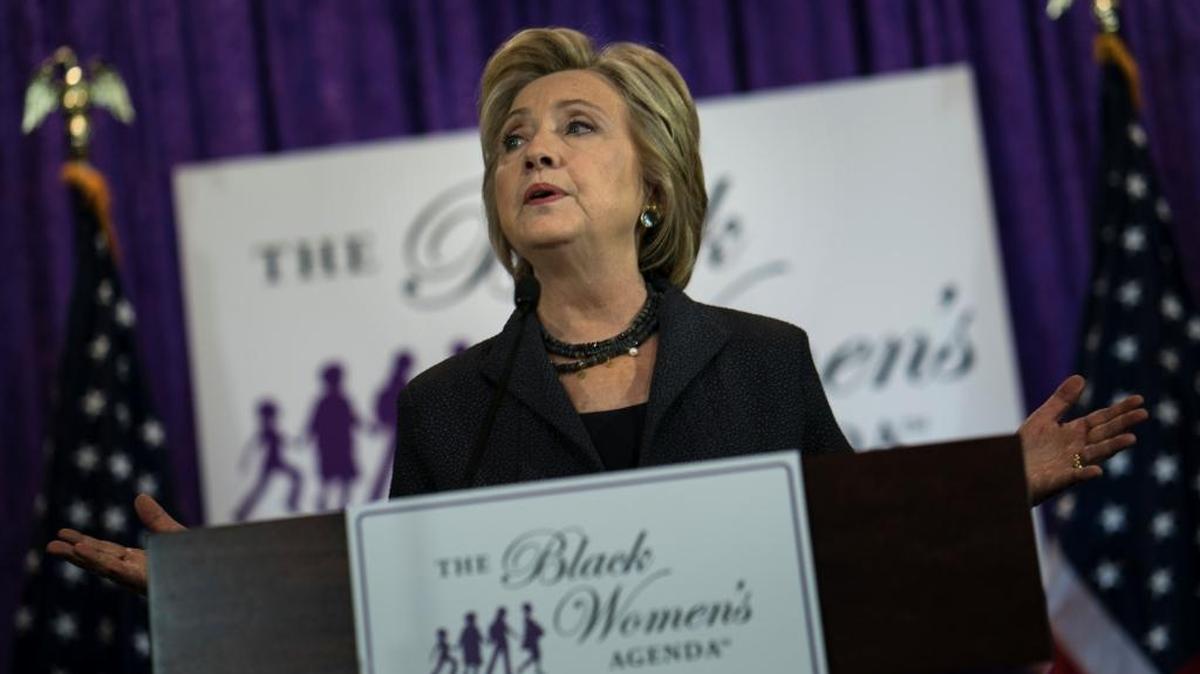 La candidata presidencial demócrata Hillary Clinton asiste al 39 Simposio Anual de la Black Women's Agenda el viernes pasado en Washington.