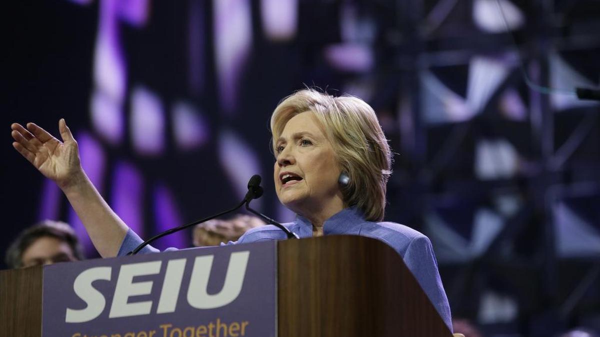 Hillary Clinton el lunes en Detroit.