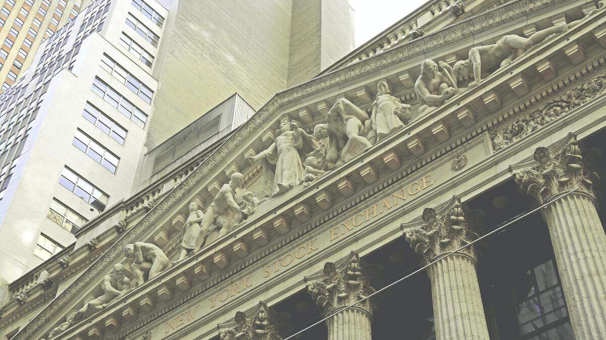 Fachada de la Bolsa de Valores de Nueva York, en una foto de archivo.