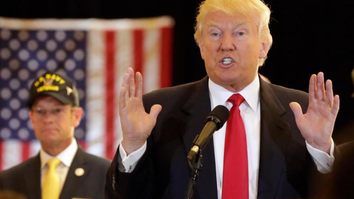 Donald Trump en una conferencia de prensa en Nueva York, el martes 31 de mayo.