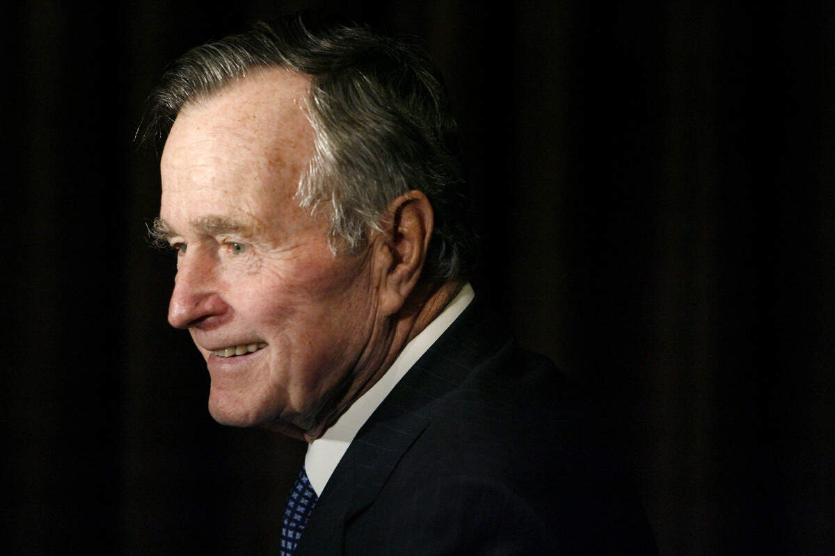 El ex presidente George H.W. Bush, en febrero del 2007.