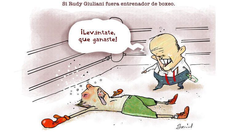 Esto sería lo que pasaría si Rudy Giuliani fuera entrenador de boxeo