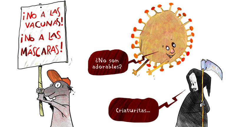Los negacionistas y antivacunas, presas perfectas del COVID