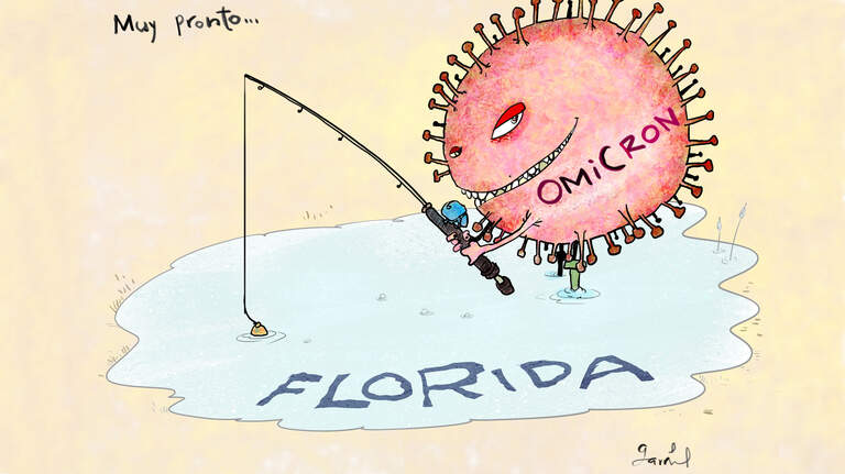 La variante ómicron se prepara para ‘vacacionar’ en Florida