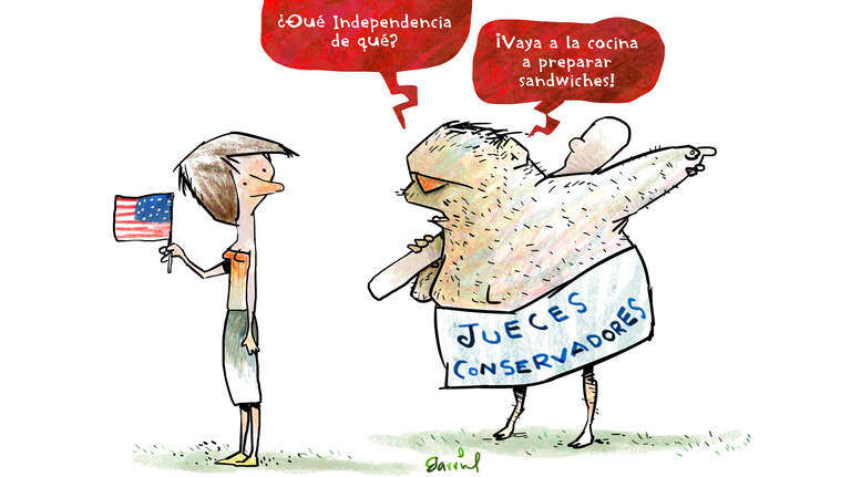Con respecto a la independencia de las mujeres, estos jueces tienen otra idea