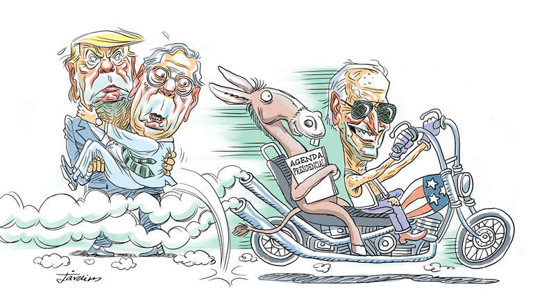 Parece que finalmente le están saliendo bien los planes a Biden