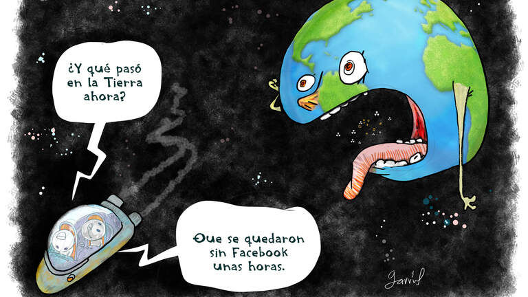 El apagón de Facebook puso a sufrir al planeta