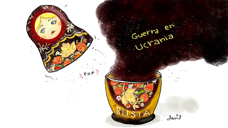 Tras invadir a Ucrania, Rusia está echando humo