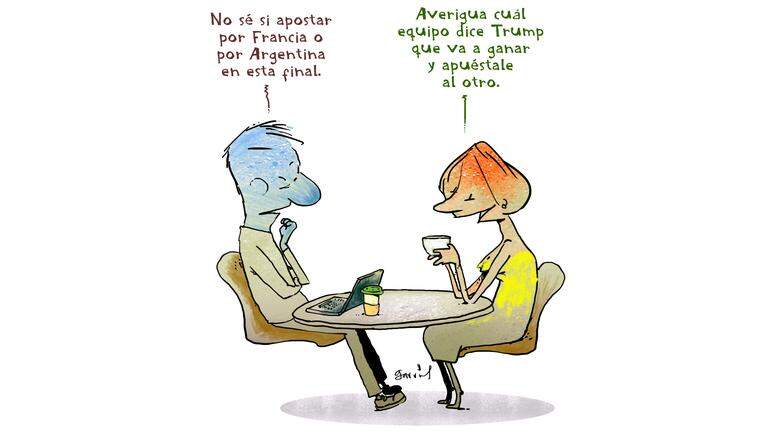 Si no sabe a quien apoyar en la final del Mundial, Trump le puede ayudar