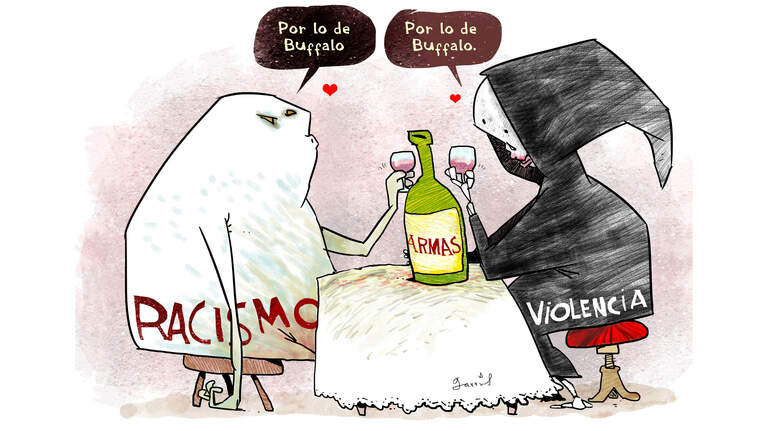 El mortal tiroteo en Buffalo, una unión del racismo y la violencia armada
