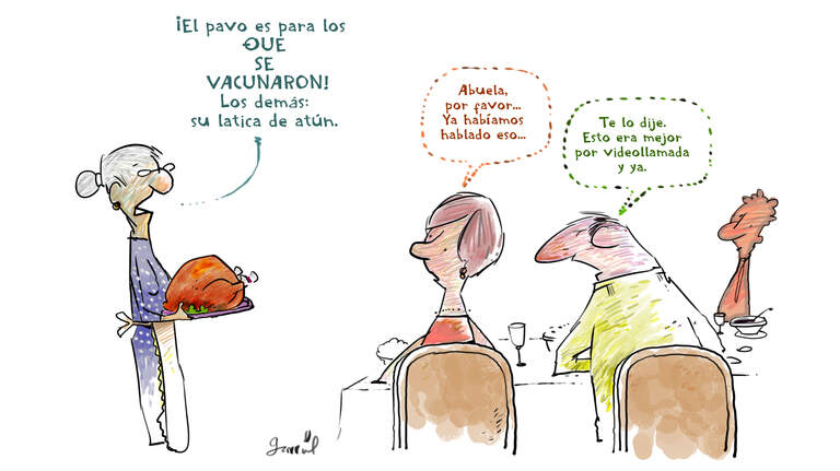 ‘Pavo pa’ los que se vacunaron,’ la abuela tiene reglas claras para Thanksgiving