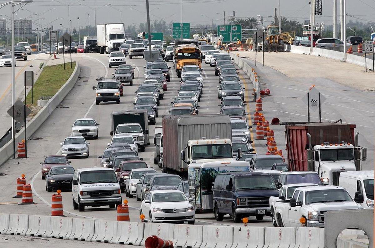 Traffic is regularly clogged on the Palmetto Expressway, and Florida may create a double-decker toll system to try and reduce congestion.