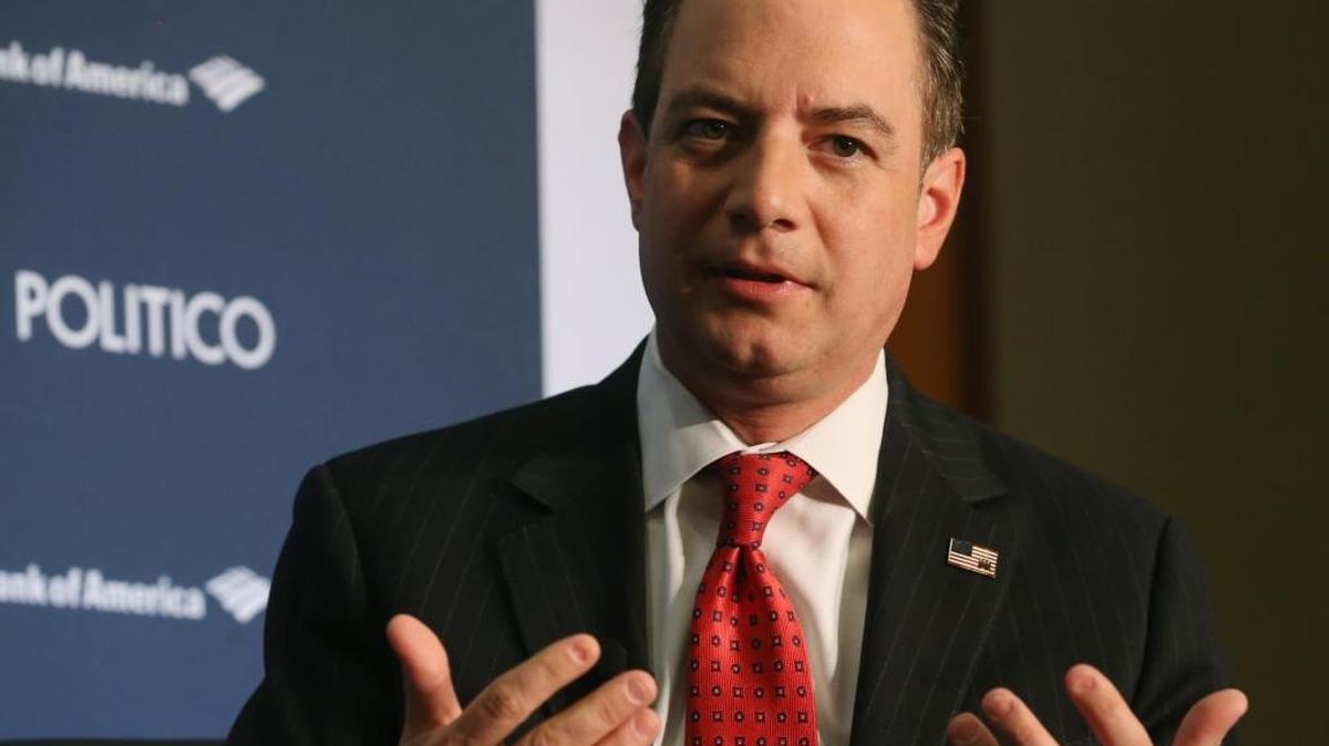 El presidente del Comité Nacional Republicano, Reince Priebus, participa en un foro de Politico en Washington, el 6 de mayo.