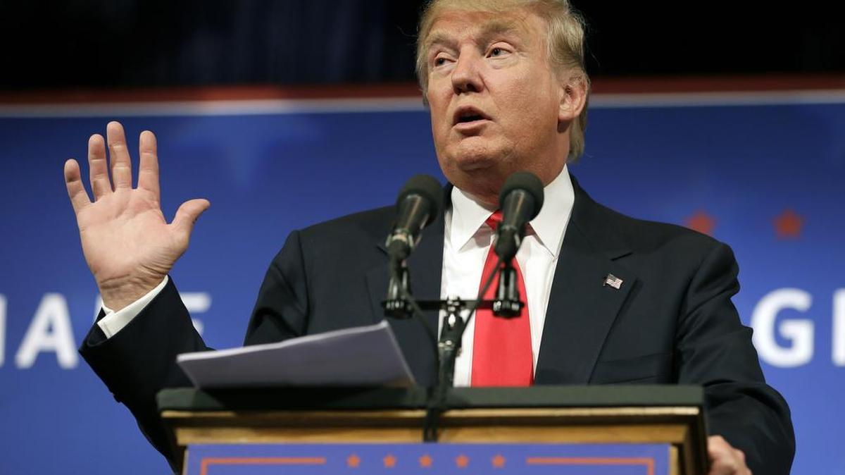 El candidato presidencial Donald Trump. 