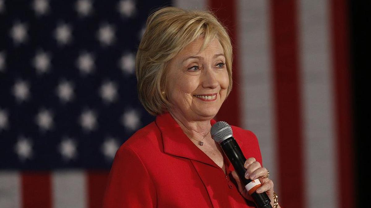 La candidata demócrata Hillary Clinton preside un evento de campaña en Bowling Green, Kentucky, el lunes pasado. 