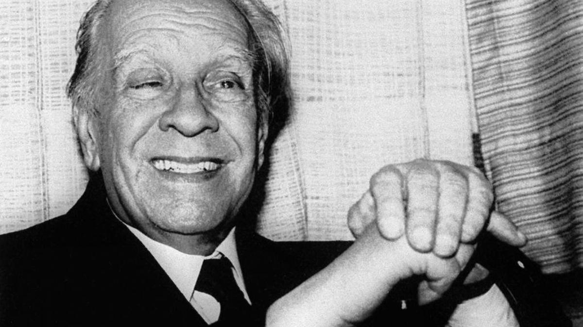 Jorge Luis Borges en agosto de 1981, en Ciudad de México.