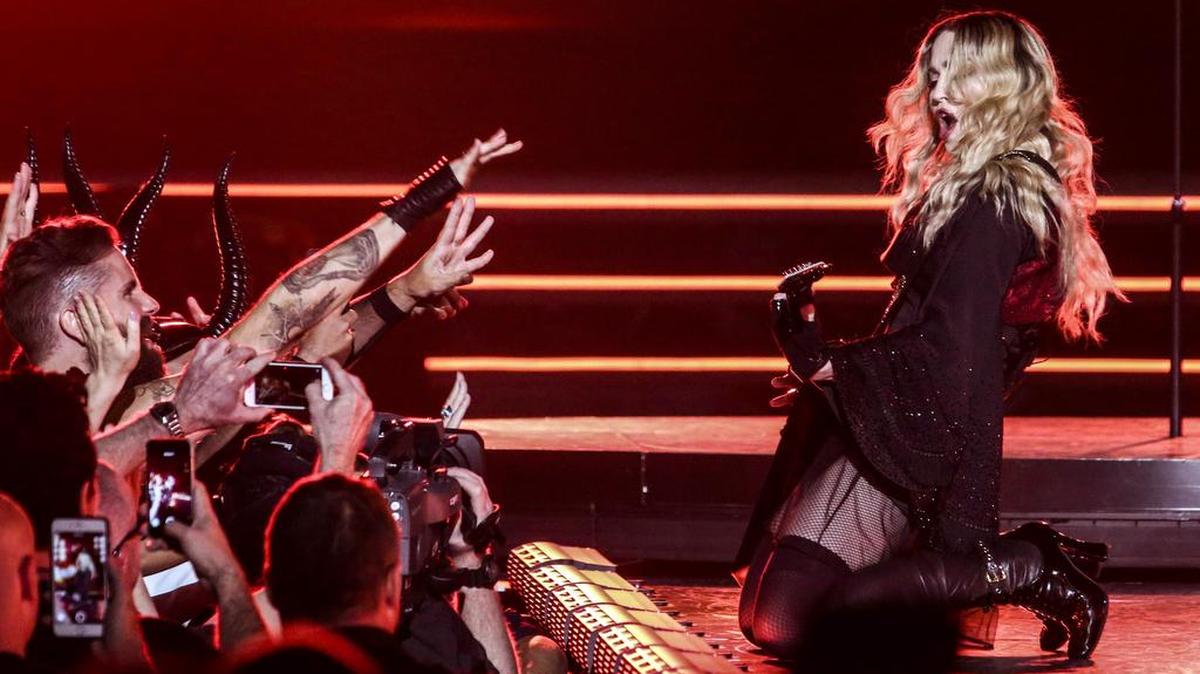 Madonna en el Madison Square Garden de Nueva York en septiembre de 2015. La diva del pop y reina de la innovación cumple 60 años.