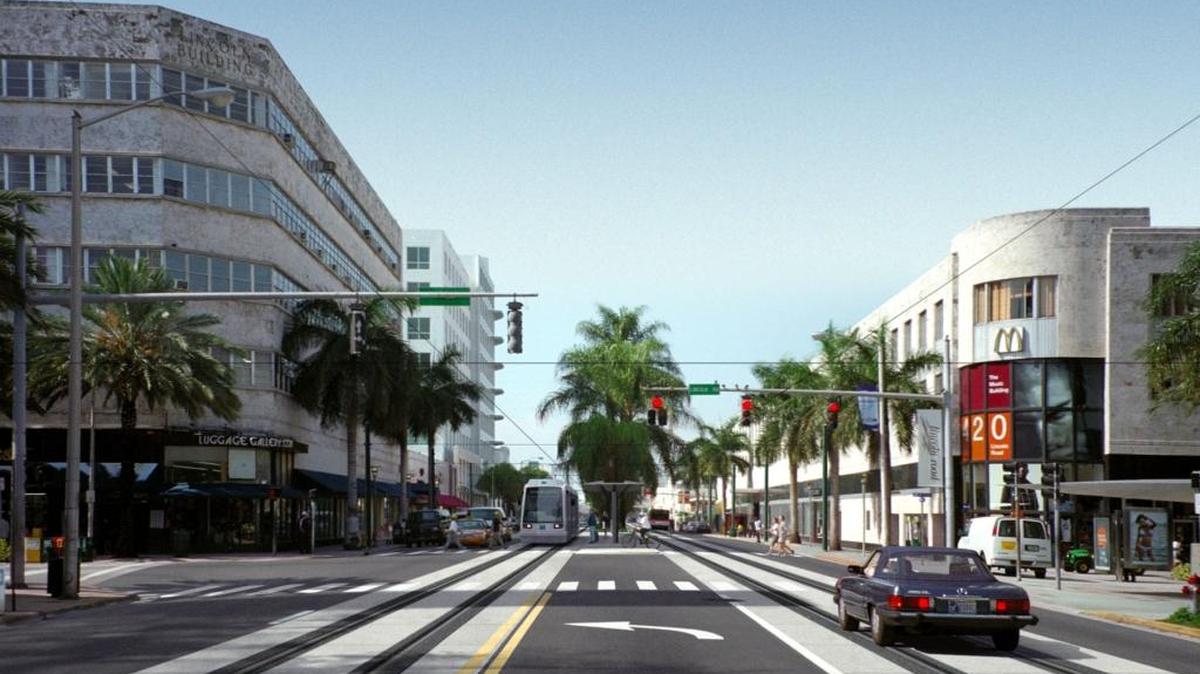 La ciudad de Miami Beach considera la creación de un sistema de tranvía para aliviar la congestión del tránsito.