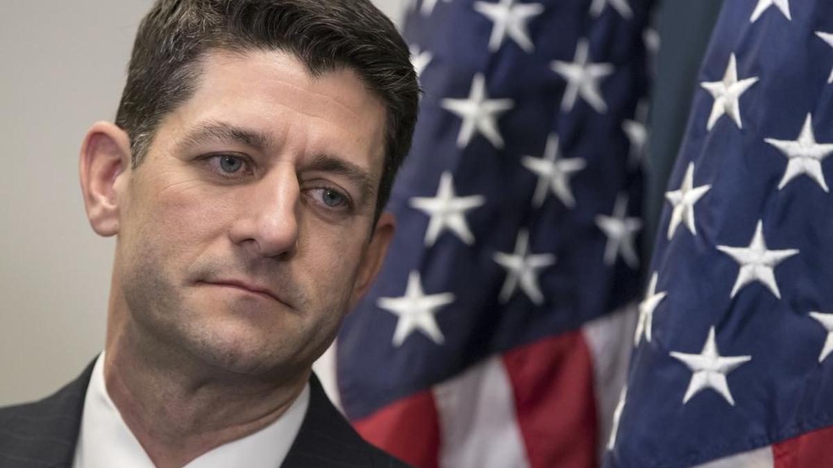 El presidente de la Cámara de Representantes, Paul Ryan.