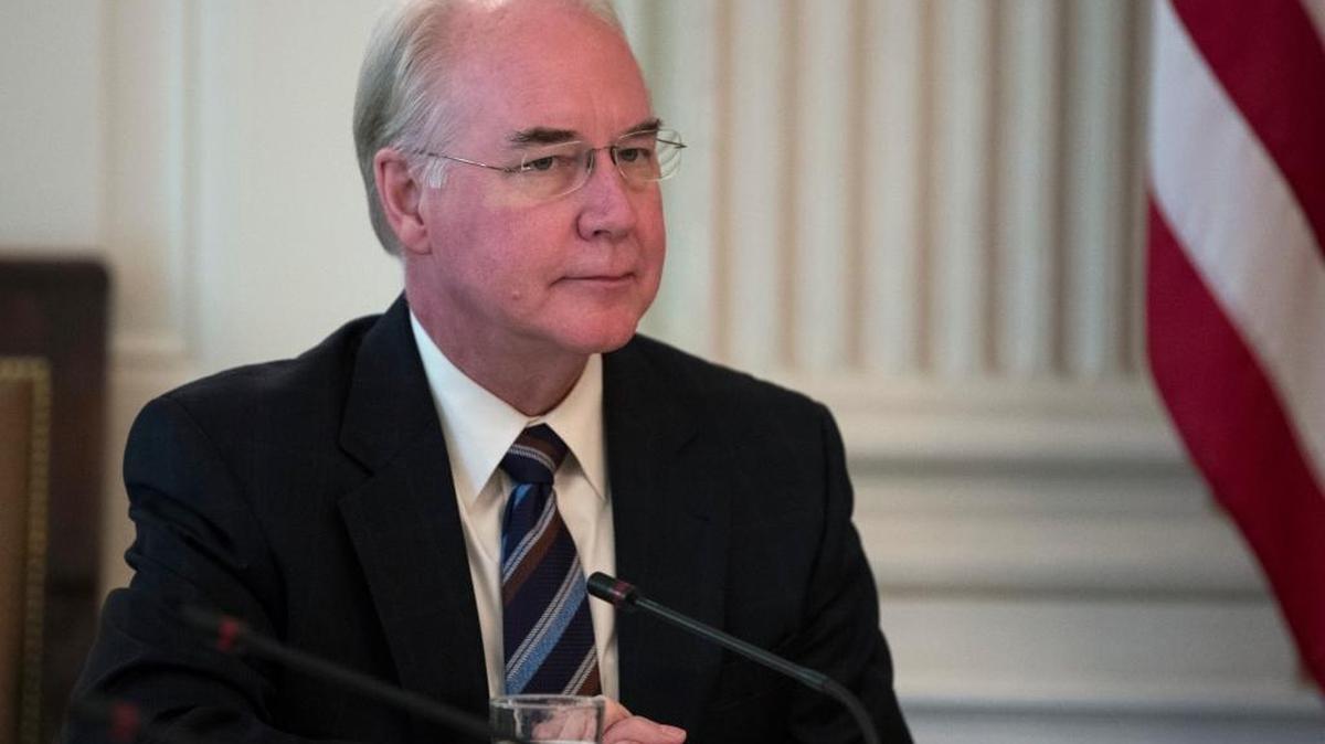 Tom Price renunció el viernes a su cargo de secretario de Salud y Servicios Humanos.