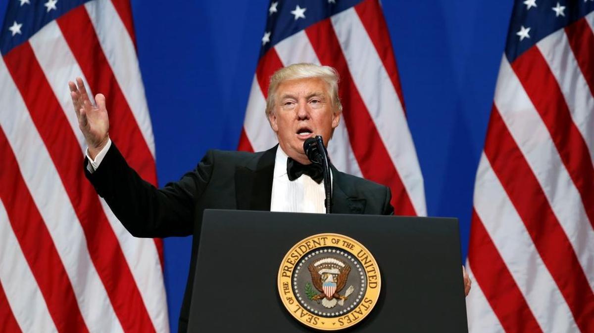 Donald Trump en The Salute To Our Armed Services en Washington, el 20 de enero.