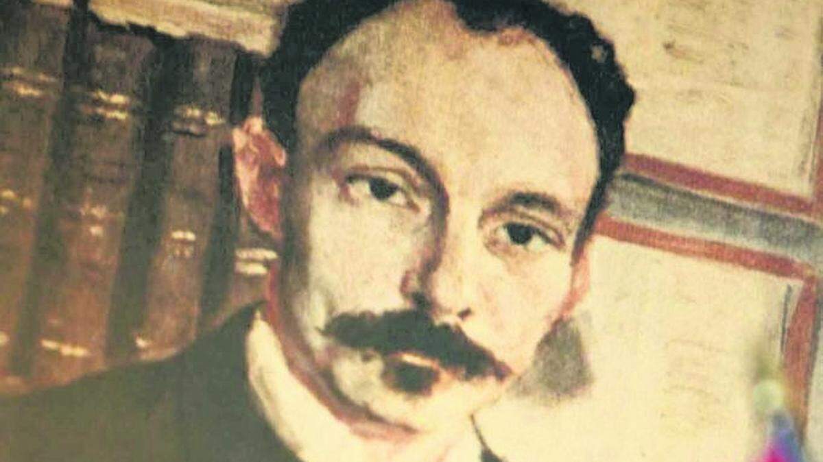 Pintura del apóstol José Martí que se encuentra en el museo del Instituto San Carlos de Cayo Hueso, Florida.
