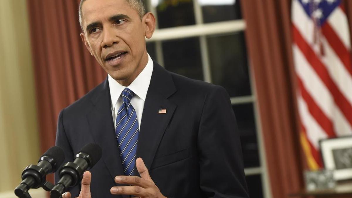 El presidente Barack Obama se dirige a la nación desde la Oficina Oval, en Washington, el domingo 6 de diciembre. Obama reiteró su estrategia para combatir al Estado Islámico.
