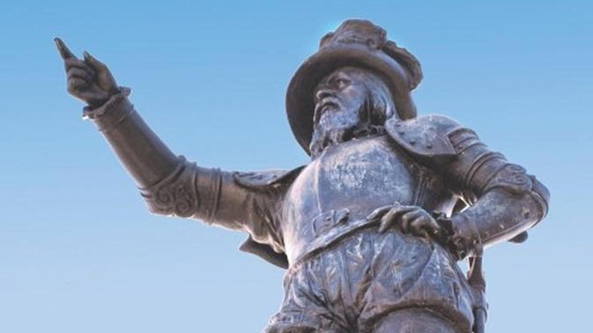 Estatua de Juan Ponce de León en St. Augustine, Florida