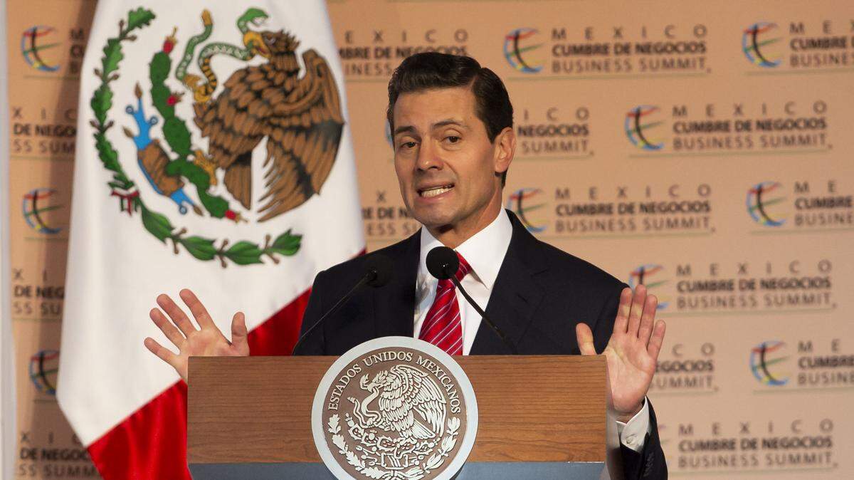 El presidente de México, Enrique Peña Nieto, participa el 22 de octubre de 2018, en la décimo sexta edición de México Cumbre de Negocios, la Expo Guadalajara, Jalisco.