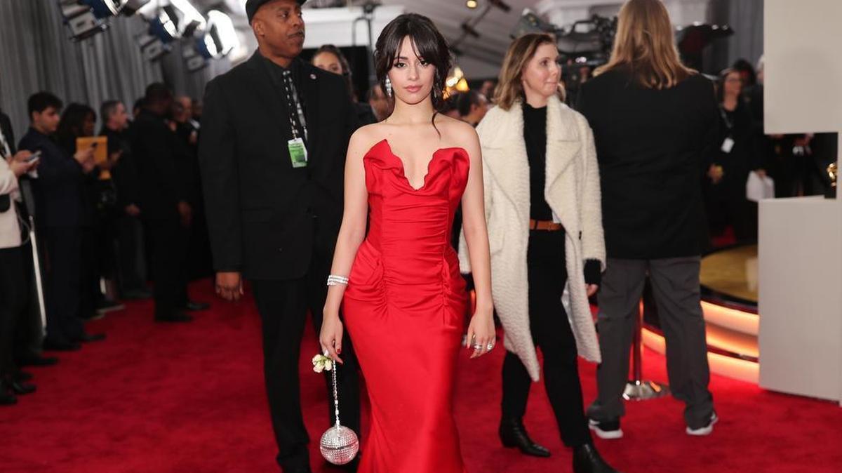 La cantante Camila Cabello asiste al 60 evento anual de los Premios Grammy en el Madison Square Garden, en Nueva York, el 28 de enero.