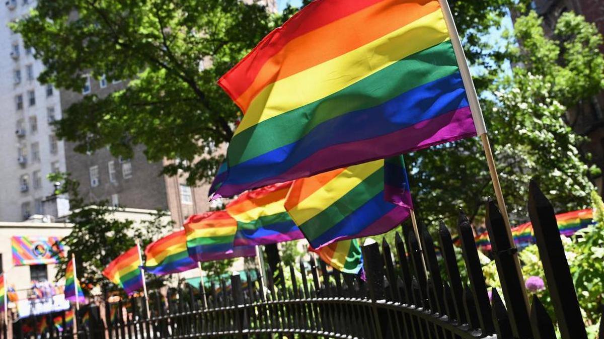 Banderas arcoíris adornan el Monumento Nacional Stonewall, el primer homenaje federal dedicado a la comunidad LGBTQ que marca el lugar donde nació el movimiento por los derechos de las personas LGBTQ: el Stonewall Inn Pub, un conocido bar en Greenwich Village, Nueva York. Este año se cumplen los 50 años de los disturbios en Stonewall en contra de una redada policial, que ocurrieron el 28 de junio de 1969.