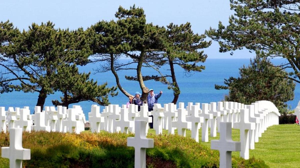 El cementerio americano de Colleville, en Colleville sur Mer, en Francia, el 6 de junio del 2015, en el 71 aniversario del D-Day.