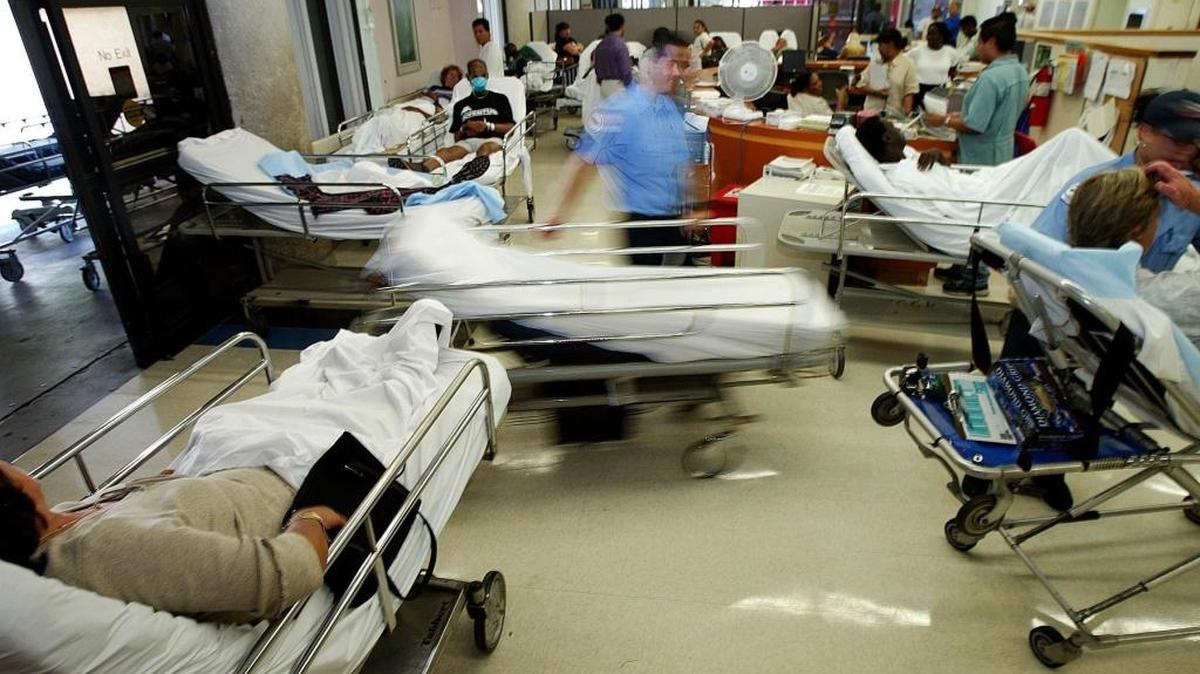 La sala de emergencia del Jackson Memorial Hospital. El Jackson recibe $450 millones de los impuestos locales y necesita $600 millones para cubrir las necesidades de los que atiende.