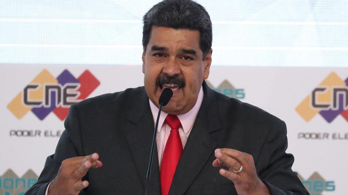 Venezuelan President Nicolas Maduro, delivers a speech during a ceremony in which he received the credential as President-elect for the 2019-2025 period in Caracas, Venezuela, May 22, 2018.  (Miguel Gutierrez/EFE/ ZUMA Press/TNS)